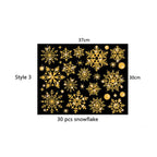 Glitter Effect Snowflake Electrostatic Wall Sticker Christmas Kids Room Decor Glass Window Home Decoration New Year Wallpaper