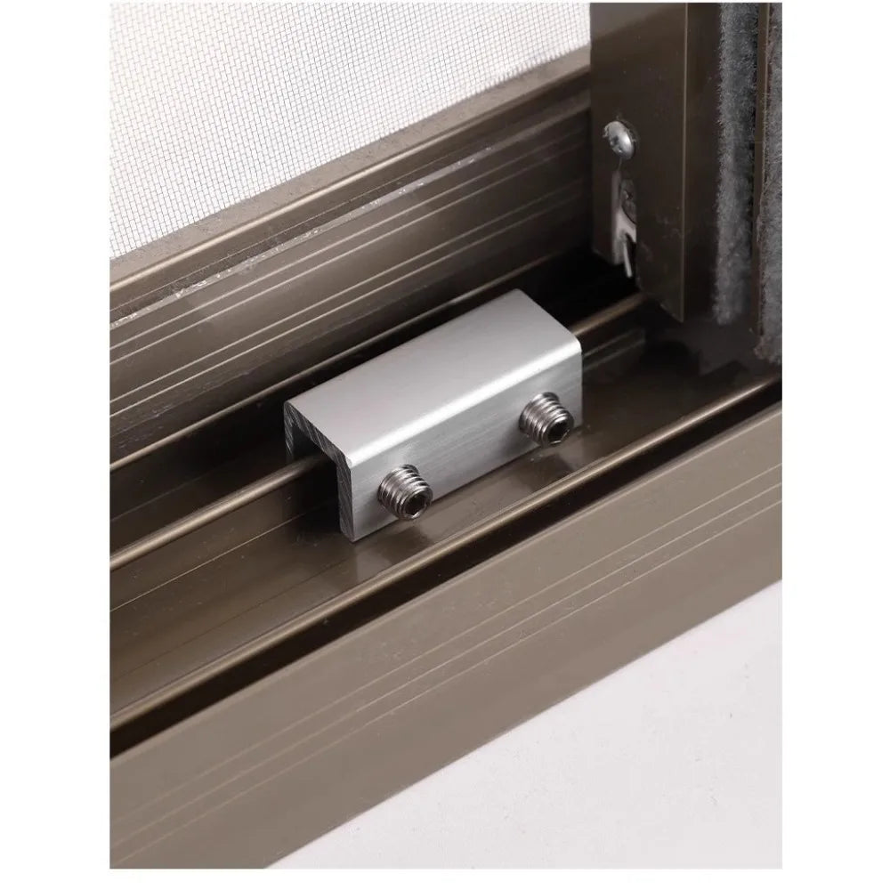 2 PCS Window Lock Buckle Fixed Alloy Non Perforated Window Lock Buckle Child Protection Safety Anti Pinch Anti-theft Lock Buckle