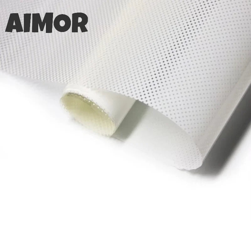 AIMOR Decoration Foil Sticker Self-adhesive Office Use Translucency Semi-privacy White Dot One-way Gradient Window Film Glass