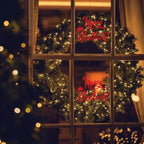 Merry Christmas Wall Stickers Showcase Window Festival Decals Santa Murals New Year Christmas Decorations for Home 20x27cm  ﻿