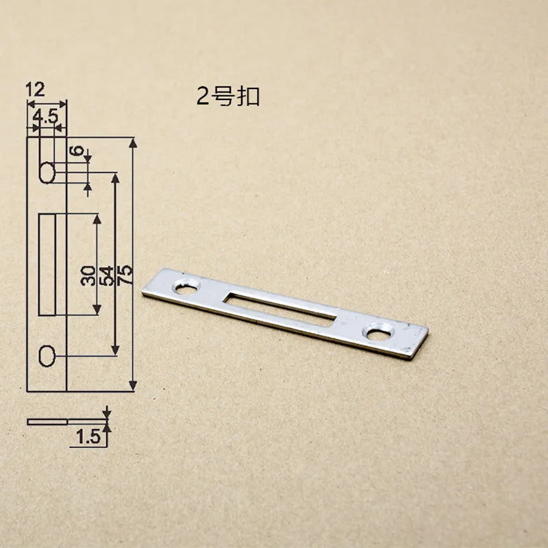 Aluminum Alloy Sliding Door And Window Hardware Bar Hook Lock Movable Door Lock Patrs Seat Lock Plate
