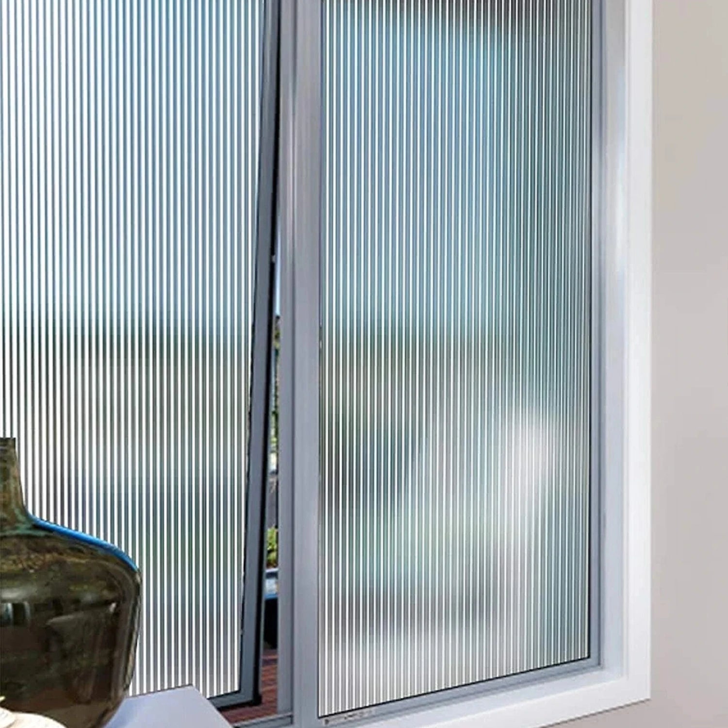 Wide 75/90 Cm Frosted Window Privacy Film, Non-Adhesive Window Glass Films, Heat Control Static Cling Removable Window Stickers