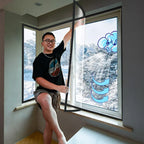 TYMF Winter Window film,Windproof Heat-insulating film,Transparent Plastic film Black edge Easy To Install and Disassemble type