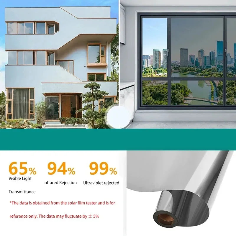 Sun protection home insulation glass film windows balconies one-way mirrors window film stickers   privacy protection