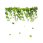 Green Fresh Vine Leaf PVC Night Light Sticker Double Sided Window Glass home wall Decoration sticker Electrostatic Cling DJ3082