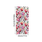 Sun Catcher Static Glass Stickers Non-Adhesive Window Sticker Decorative Privacy Flower Decal Painted Glass Rainbow Film Decors