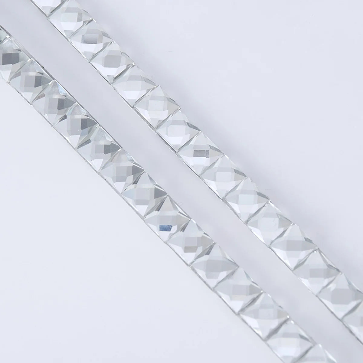 2M DIY White Self-adhesive Mosaic Three-dimensional Glass Drill Sticker Single Particle 1CM For Door and Window Renovation