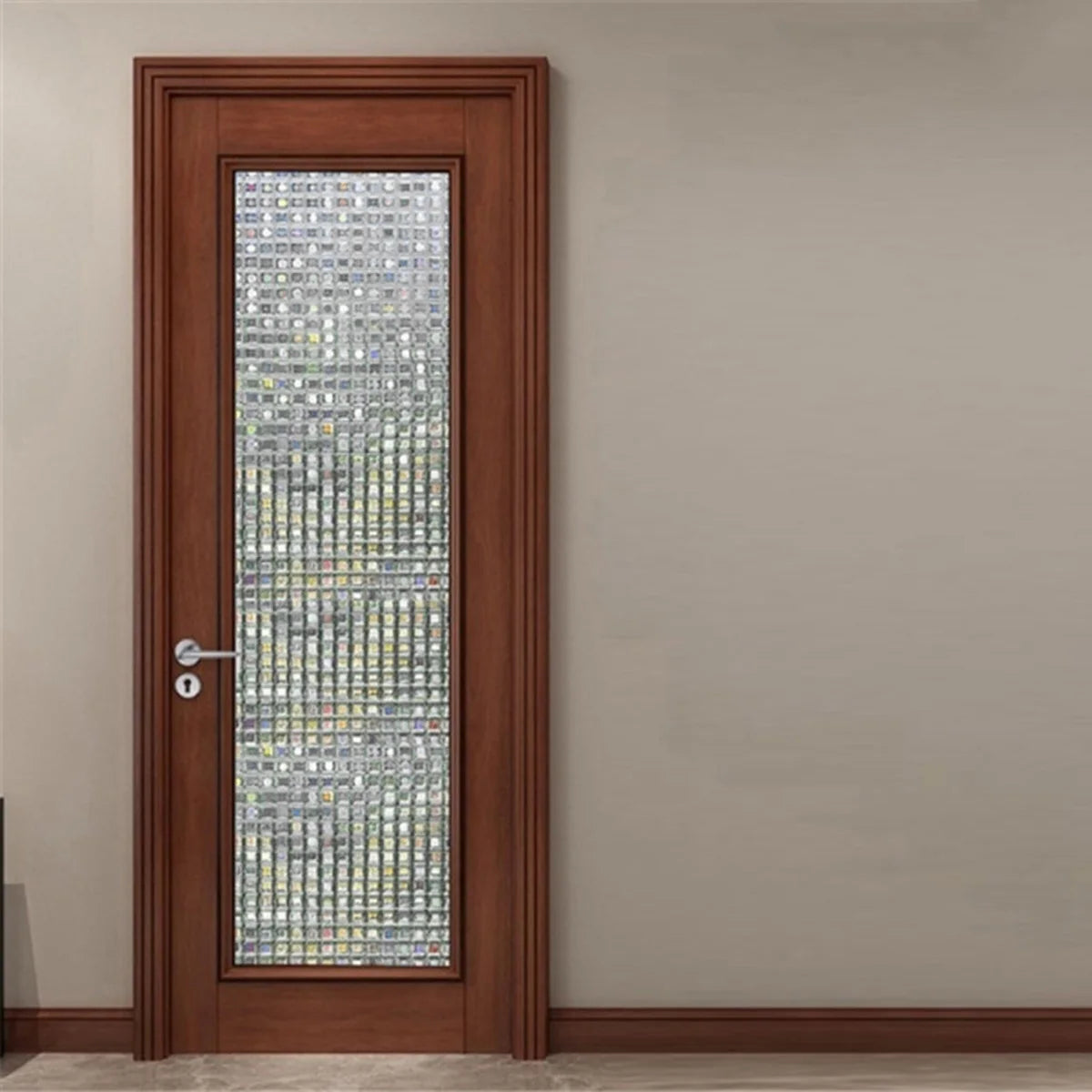 2M DIY White Self-adhesive Mosaic Three-dimensional Glass Drill Sticker Single Particle 1CM For Door and Window Renovation