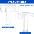 12 Pcs Window Latch Aluminium Safety Window Handle Child Lock with Screws 180° Rotating for Home Apartment UPVC PVC Door Window
