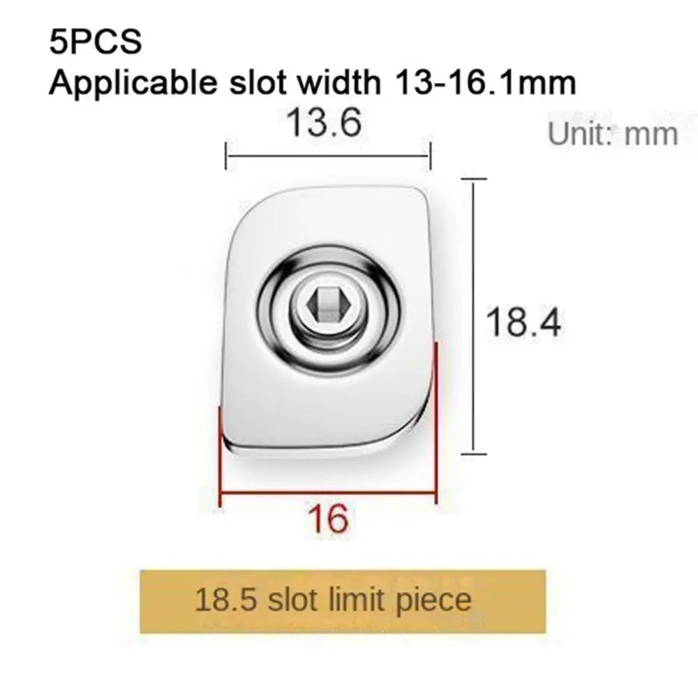 5PCS Stainless Steel Wind Support Limit Plate Window Lock Non Punching Window Limiter Limit Lock Portable