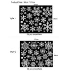 Glitter Effect Snowflake Electrostatic Wall Sticker Christmas Kids Room Decor Glass Window Home Decoration New Year Wallpaper