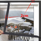 TYMF Winter Window film,Windproof Heat-insulating film,Transparent Plastic film Black edge Easy To Install and Disassemble type