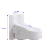 Child Safe Door Lock Universal Door Lever Lock 180 Degree Rotating Door Security Latch Self Adhesive for Window Door Cabinet