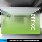 AIMOR Sticker Self-adhesive Customized Printing LOGO Decoration Office Use Translucency Semi-privacy Gradient Window Glass Film