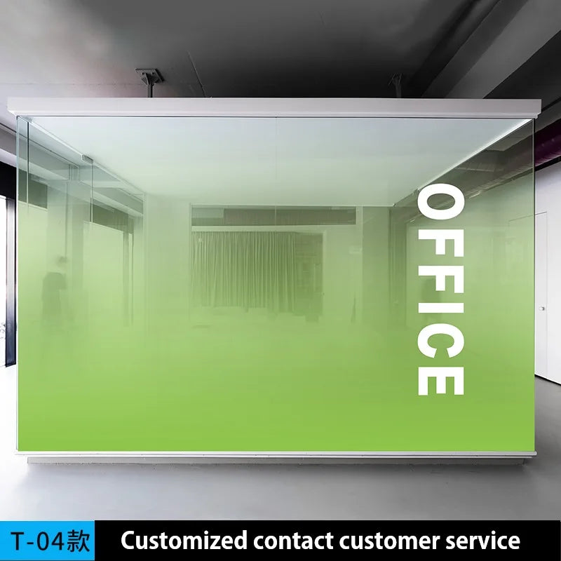 AIMOR Sticker Self-adhesive Customized Printing LOGO Decoration Office Use Translucency Semi-privacy Gradient Window Glass Film