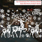 Christmas Window Stickers Christmas Wall Sticker Kids Room Wall Decals Merry Christmas Decorations For Home New Year Stickers