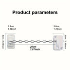 Adjustable Window Safety Lock - No-Drill/Drill Installation, Secure Sliding & Casement Windows with Screws and Adhesive Included
