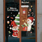 Christmas Window Stickers Christmas Wall Sticker Room Wall Decals Merry Christmas Decors 2024 For Home New Year Stickers 2025