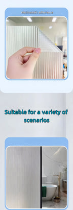Changhong Glass Sticker Frosted Window Light-Transmitting Opaque Bathroom Kitchen Door Bathroom Anti-Light and Anti-Peeping Film Wavy Glass Film