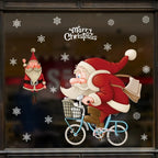 Christmas Window Stickers Christmas Wall Sticker Room Wall Decals Merry Christmas Decors 2024 For Home New Year Stickers 2025
