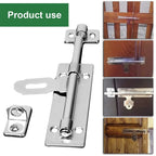 4 Inch Hardware Door Lock Stainless Steel Barrel Bolt Latch Padlock Clasp Set Brushed For Locking Door Window Drawer Cupboard