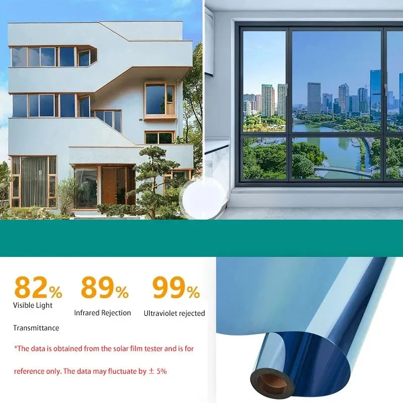 Sun protection home insulation glass film windows balconies one-way mirrors window film stickers   privacy protection