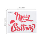 Merry Christmas Wall Stickers Showcase Window Festival Decals Santa Murals New Year Christmas Decorations for Home 20x27cm  ﻿