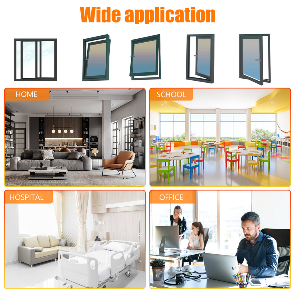 4Pcs Window Restrictor Sturdy Door Restrictor Lock Window Safety Lock Durable Childproof Security Lock with Key Baby Window Lock