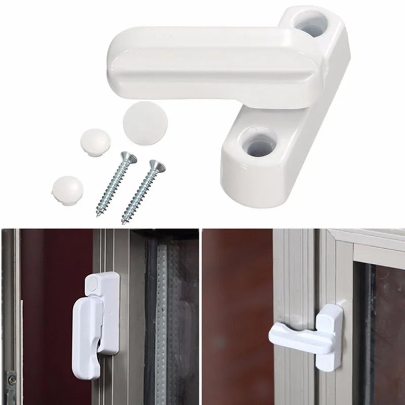 Plastic Doors And Windows Security Lock UPVC Replacement Sash Jammer Safety hasps Lever Handle Sweep Latch Child Protector
