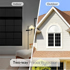 76/90cm Blackout Window Film Privacy: 100% Total Light Blocking Self-Adhesive Black Window Film for Glass Window for Baby Nurser