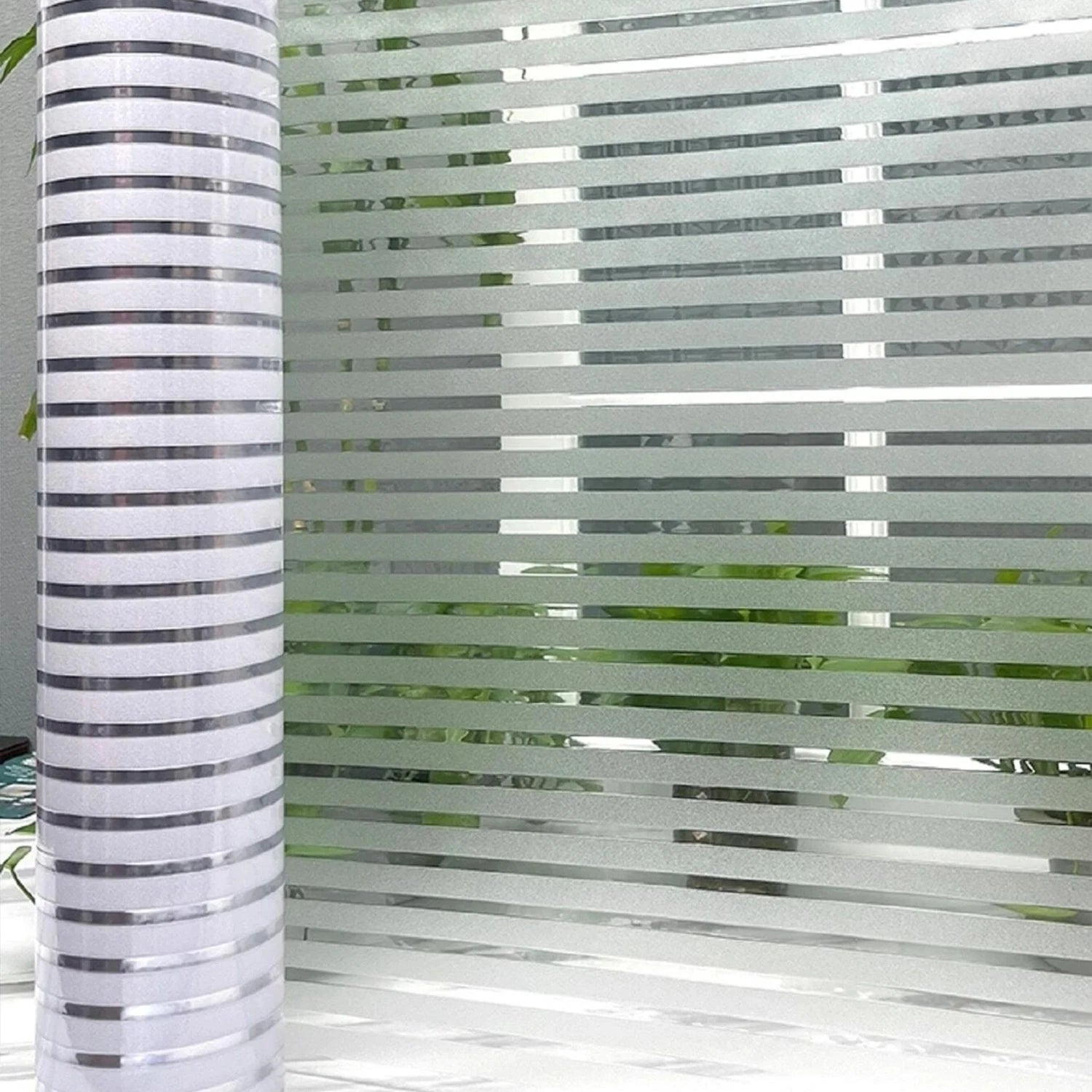 Window Privacy Film Rainbow 3D Decorative Glass Vinyl Stained Glass Decals Static Cling Window Sticker Non-Adhesive Films