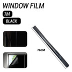 76/90cm Blackout Window Film Privacy: 100% Total Light Blocking Self-Adhesive Black Window Film for Glass Window for Baby Nurser