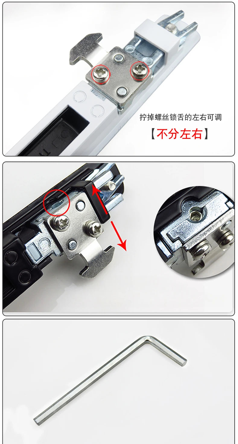 1 set of thickened stainless steel aluminum alloy door and window hook locks balcony sliding glass sliding door lock buckles