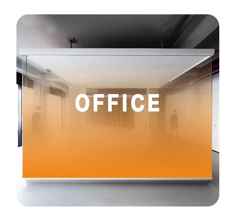 AIMOR Sticker Self-adhesive Customized Printing LOGO Decoration Office Use Translucency Semi-privacy Gradient Window Glass Film