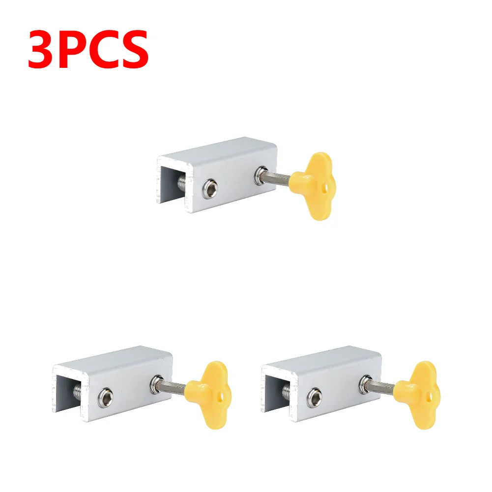 1-10pcs Adjustable Window Lock Stopper Security Anti-theft Lock with Key Portable Sliding Sash Stopper For Baby Kids Child