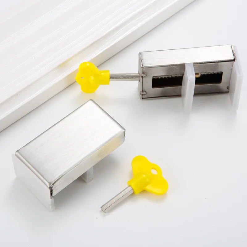 Practical Sliding Doors and Windows Lock window safe lock steel pan child safety lock Anti-theft Sliding Sash Stopper