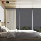 Window Privacy Film One Way Daytime Privacy Static Cling Sun Blocking Anti UV Reflective Window  for Home and OfficeBlack Silver