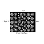 Glitter Effect Snowflake Electrostatic Wall Sticker Christmas Kids Room Decor Glass Window Home Decoration New Year Wallpaper