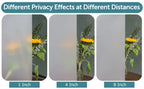 Wide 75/90 Cm Frosted Window Privacy Film, Non-Adhesive Window Glass Films, Heat Control Static Cling Removable Window Stickers