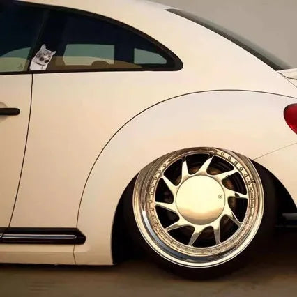 Cat and puppy sticker pack for electric car, car window glass decals, funny cartoon kitten and puppy car stickers for back windo