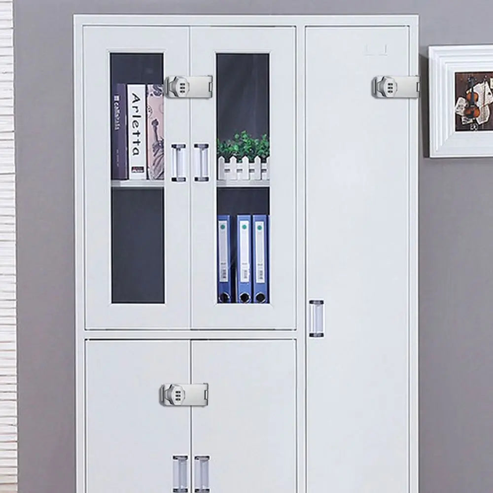 New Zinc Alloy Cabinet Password Locks Anti-Theft Security Combination Coded Lock 3 Digit Coded Keyless Window Stoppers Home