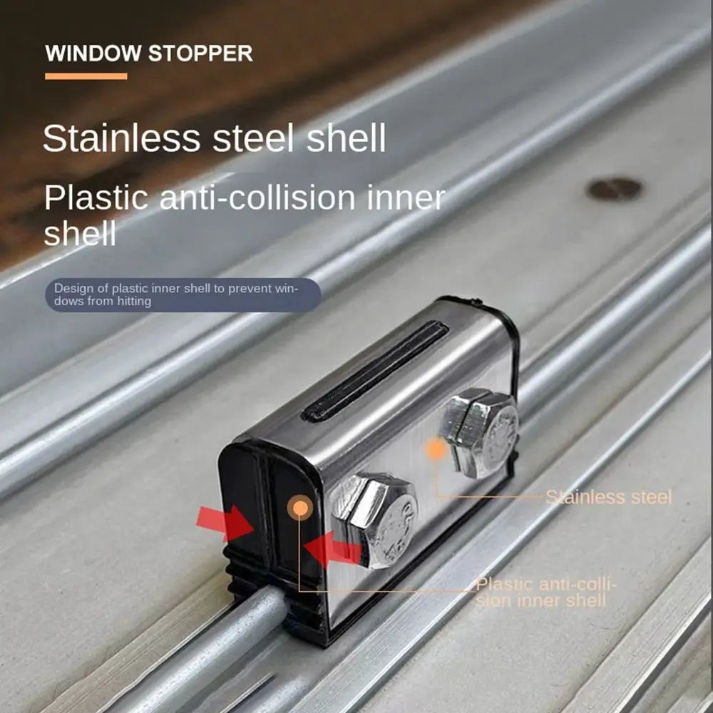 Sliding Window Security Lock Anti-Theft Lock Buckle Window Limiter Child Protection Safety Lock Durable Practical Window Stopper