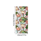 Sun Catcher Static Glass Stickers Non-Adhesive Window Sticker Decorative Privacy Flower Decal Painted Glass Rainbow Film Decors