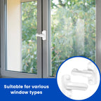 12 Pcs Window Latch Aluminium Safety Window Handle Child Lock with Screws 180° Rotating for Home Apartment UPVC PVC Door Window