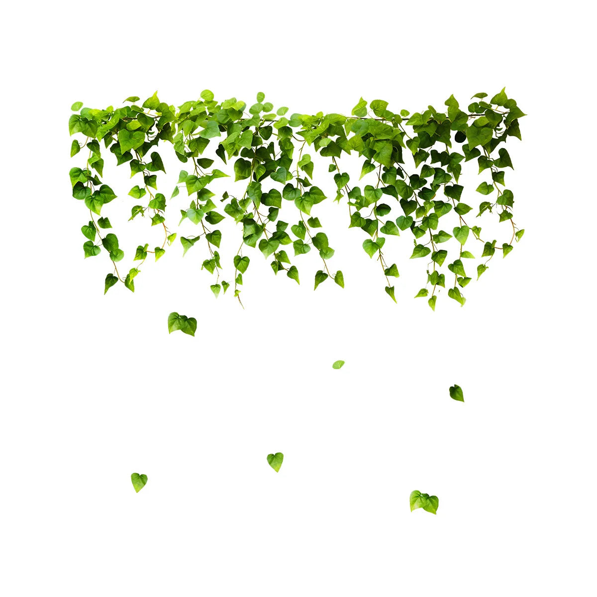 Green Fresh Vine Leaf PVC Night Light Sticker Double Sided Window Glass home wall Decoration sticker Electrostatic Cling DJ3082