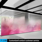 AIMOR Sticker Self-adhesive Customized Printing LOGO Decoration Office Use Translucency Semi-privacy Gradient Window Glass Film