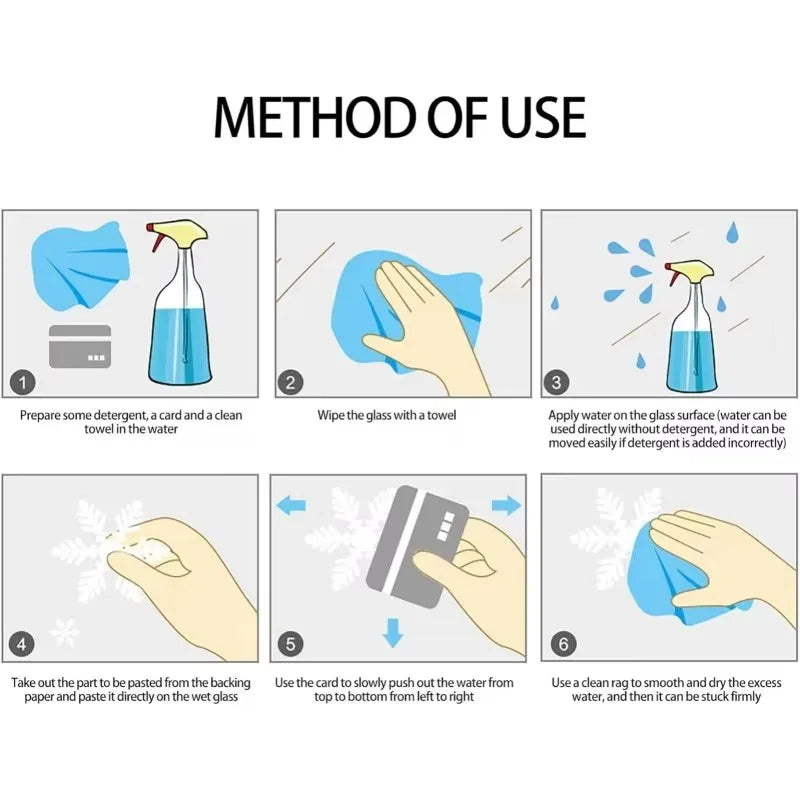 1 PCS New Year Window Stickers Christmas Tree Window Clings Stickers For Glass Large DIY Static Wall Window Door Showcase Decal