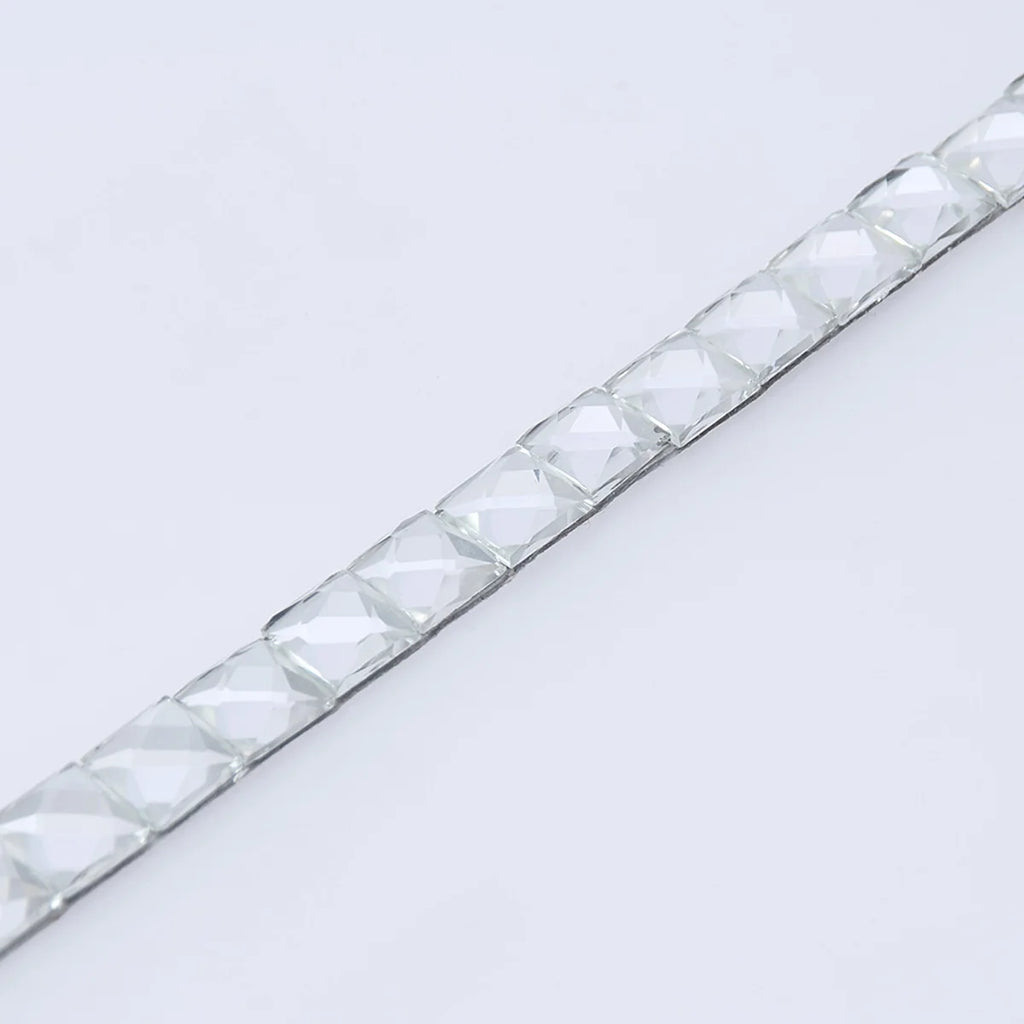 2M DIY White Self-adhesive Mosaic Three-dimensional Glass Drill Sticker Single Particle 1CM For Door and Window Renovation