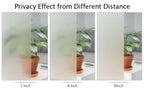 Frosted Window Privacy Film Heat Control UV Blocking, Static Cling Non-Adhesive Reusable Door coverings for Bathroom Home Office