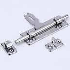 4 Inch Hardware Door Lock Stainless Steel Barrel Bolt Latch Padlock Clasp Set Brushed For Locking Door Window Drawer Cupboard